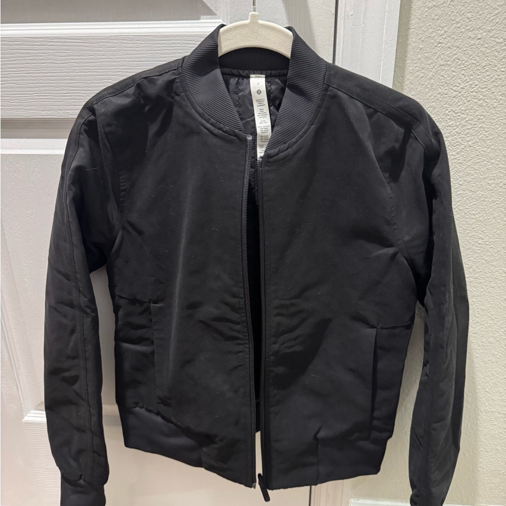 Lululemon Black Bomber Jacket